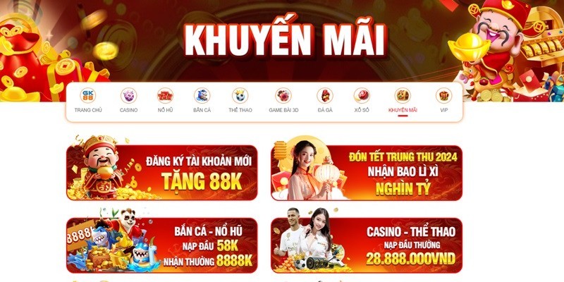 Game bài GK88 thưởng lớn ở mọi lúc, chơi là có tiền